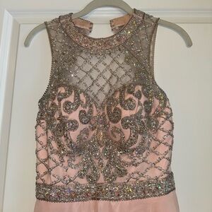 Let’s Pink Detailed Prom Dress